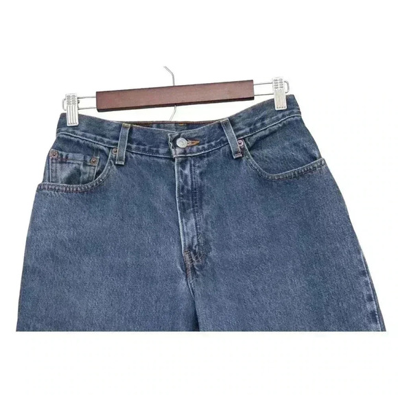 Vintage Y2K Levi's 550 Jeans Size 8 Petite Classic Relaxed Fit Tapered Leg Baggy - Picture 2 of 13